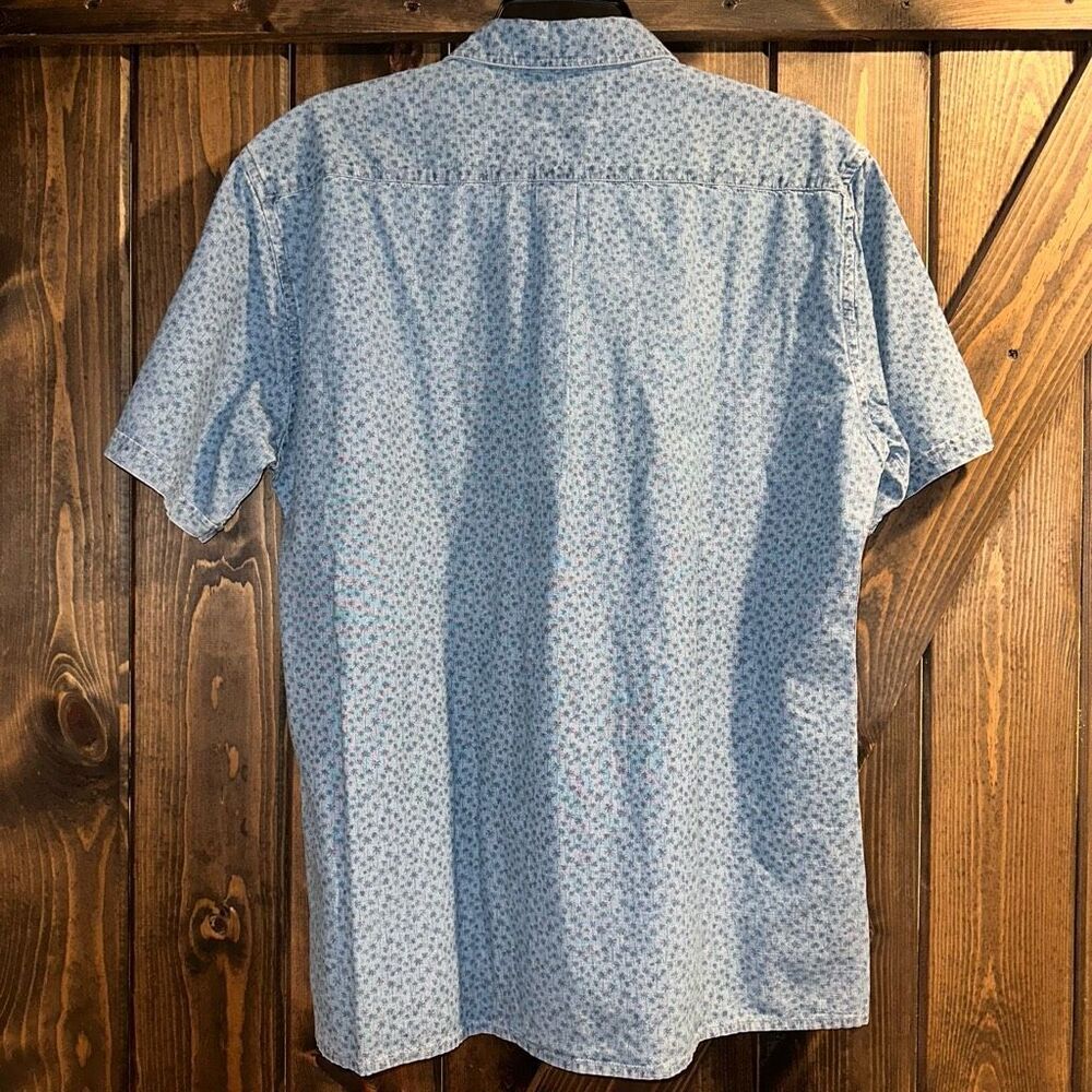 Nwt Barbour Summer Print Chambray Button Down Shi… - image 2